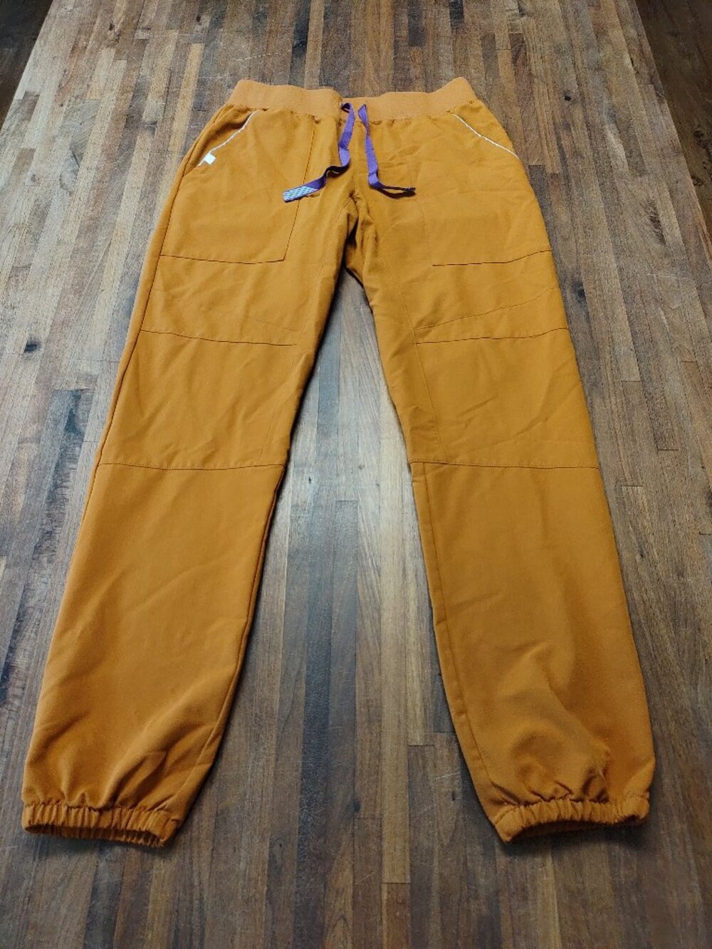 FIGS Venice Jogger Scrub Pants Womens XS Petite Light Gold Orange W21SW2061